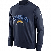 Men's San Diego Chargers Nike Navy Sideline Circuit Performance Sweatshirt,baseball caps,new era cap wholesale,wholesale hats